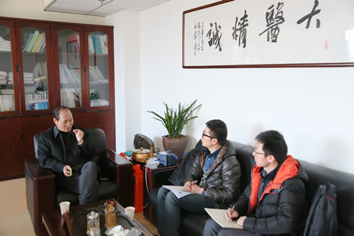 中国医疗行业权威门户网站“健康界”记者团到我院进行专访