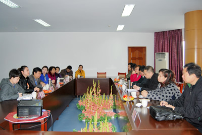 河北省石家庄市民政局考察团莅临护养中心中心调研