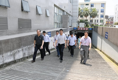 福建省卫生计生委林圣魁副主任一行到我院视察防汛备汛工作