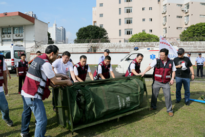 我院开展2016年省级卫生应急队伍演练