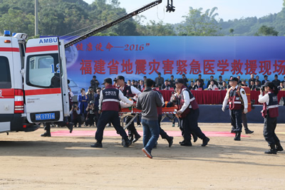 我院作为省级紧急医学救援三队圆满完成2016年省级卫生应急队伍综合救援能力演练