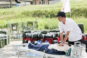 三伏酷暑战高温  应急救援练“强兵”--我院省级紧急医学救援三队开展自然灾害应急救援演练