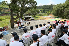 三伏酷暑战高温  应急救援练“强兵”--我院省级紧急医学救援三队开展自然灾害应急救援演练