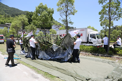 平战结合  常备不懈——我院省级紧急医学救援三队开展自然灾害应急救援演练