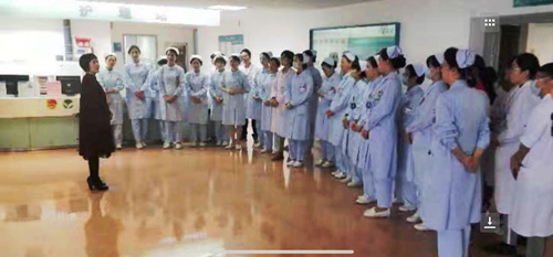 我院干部二区开展组织开展消防演练