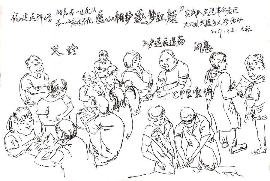 院团委暑期社会实践系列活动（一）——“医心相护，逐梦红颜”队走进革命老区三明市大田县