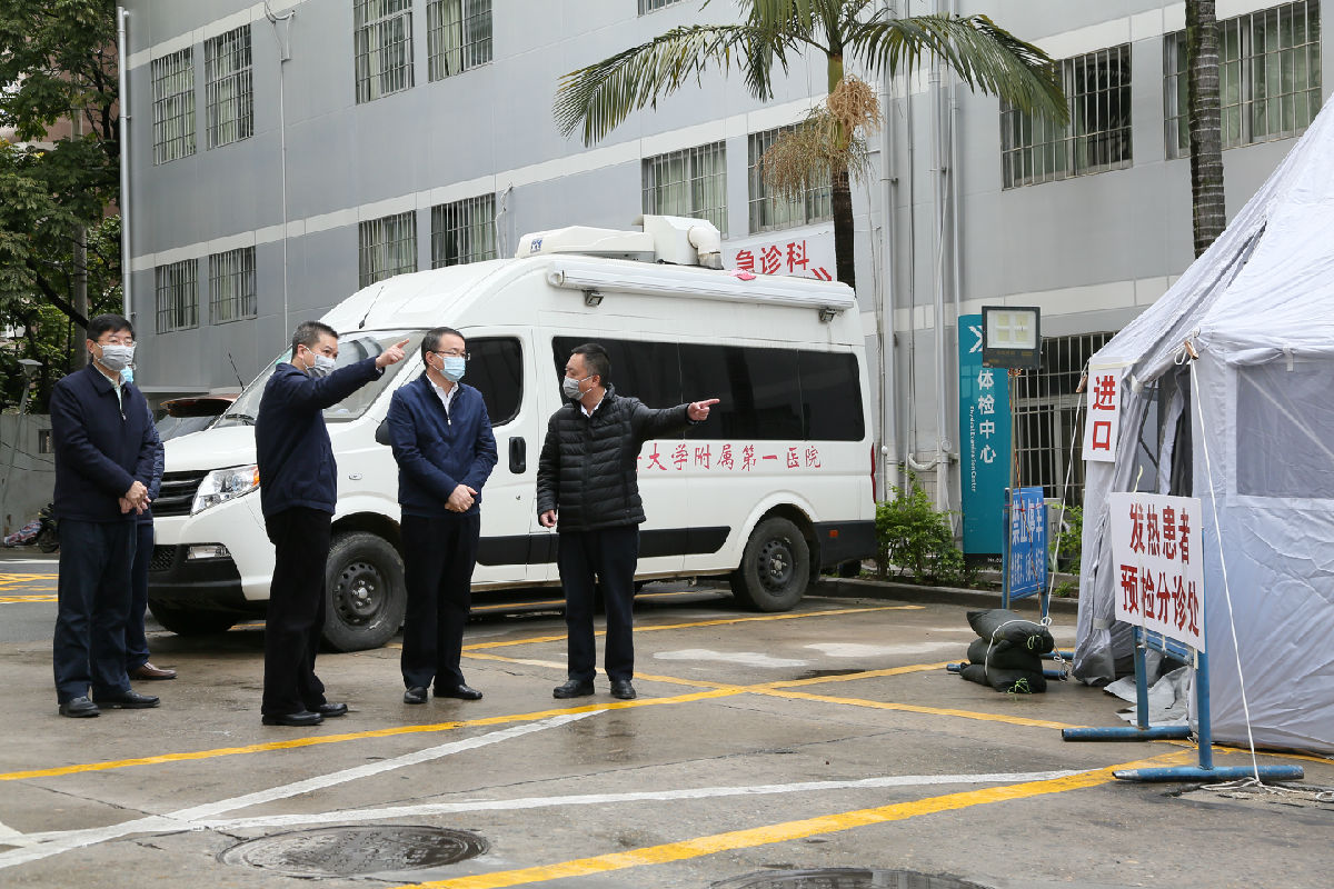 『附一抗疫』福建医科大学校长陈晓春带队到我院检查指导疫情防控工作