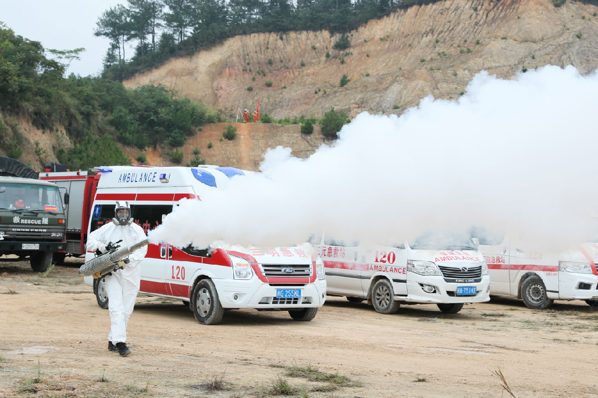 我院圆满完成福建省“健康使命-2020”泥石流灾害事件卫生应急救援综合演练任务