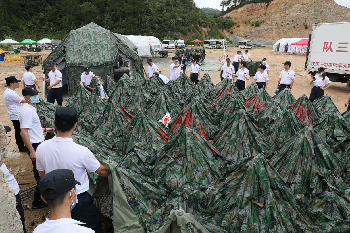 我院圆满完成福建省“健康使命-2020”泥石流灾害事件卫生应急救援综合演练任务